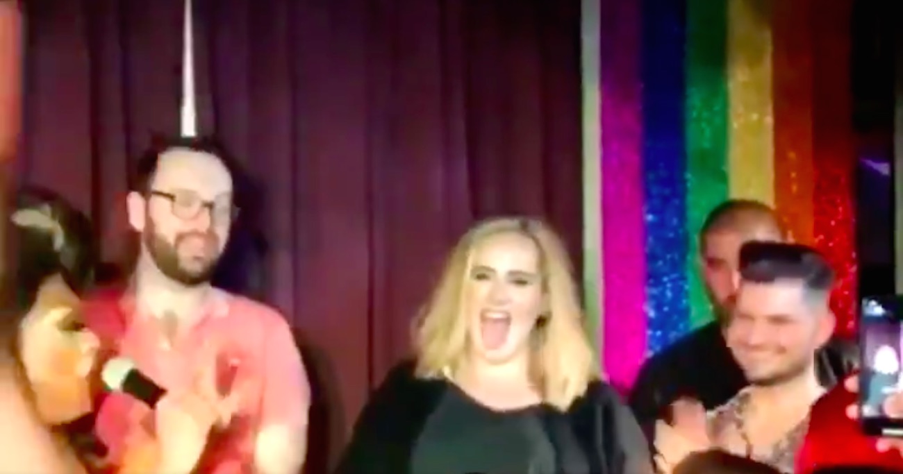Adele and Jennifer Lawrence drop in to New York gay bar