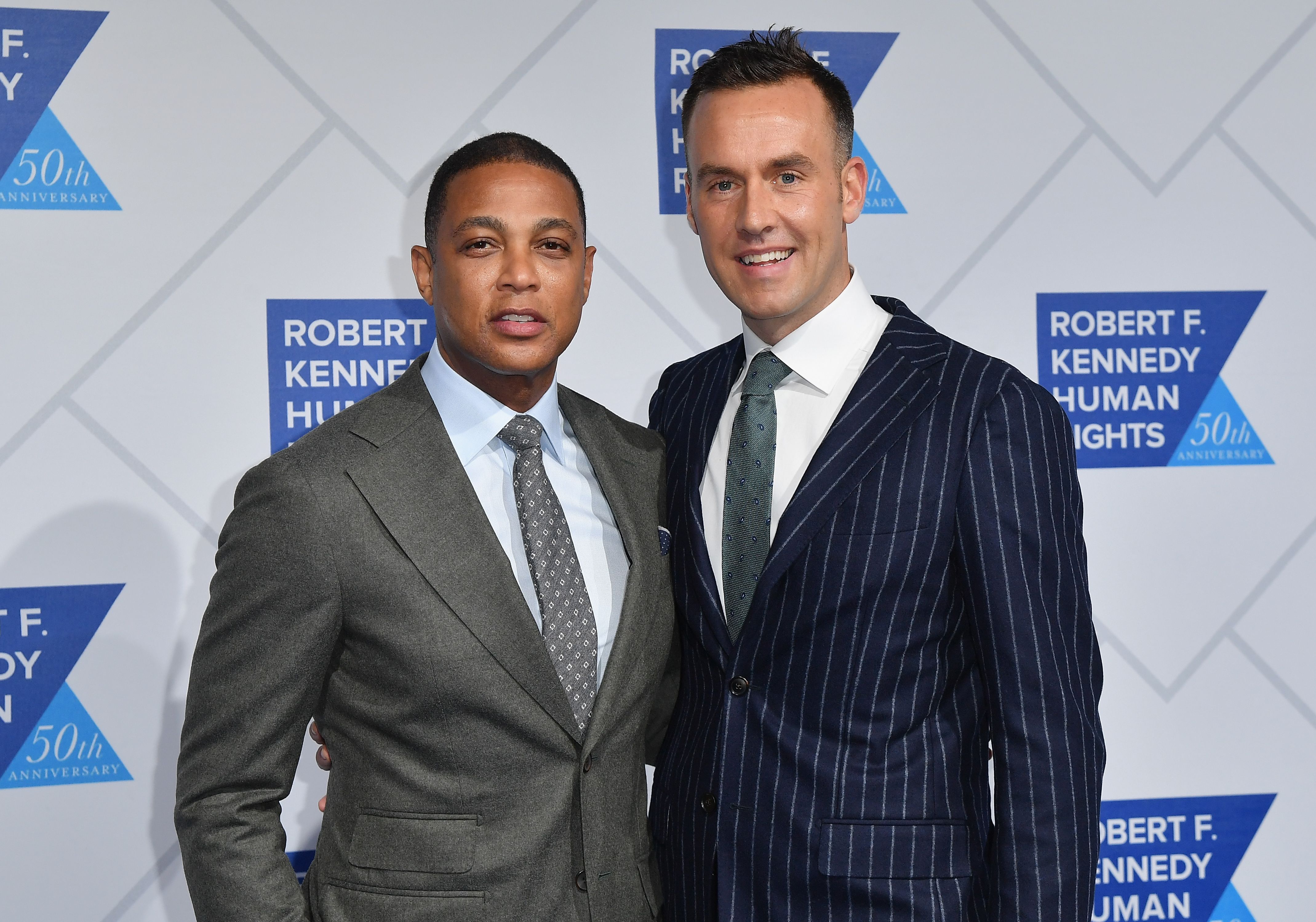 US journalist Don Lemon and his partner Tim Malone attends the 2018 Robert F. Kennedy Human Rights