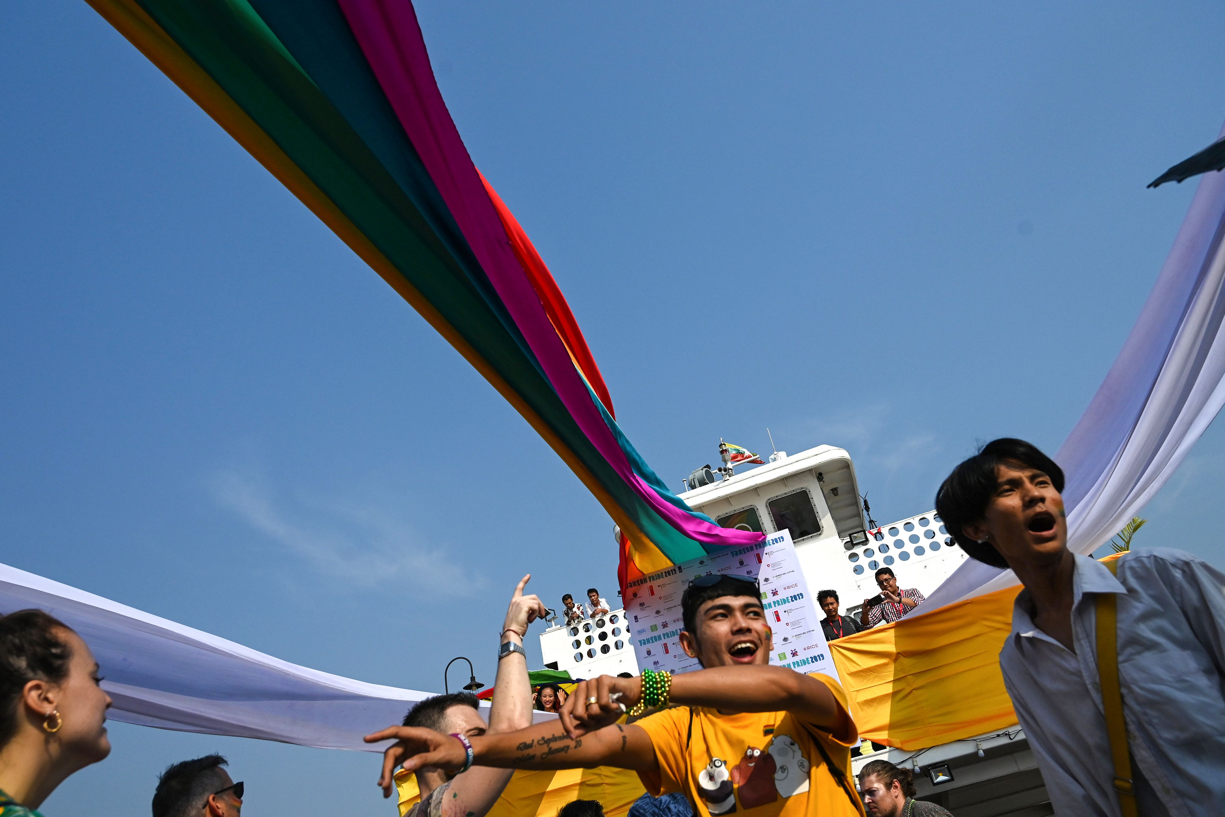 Myanmar celebrates Pride with first-ever boat parade