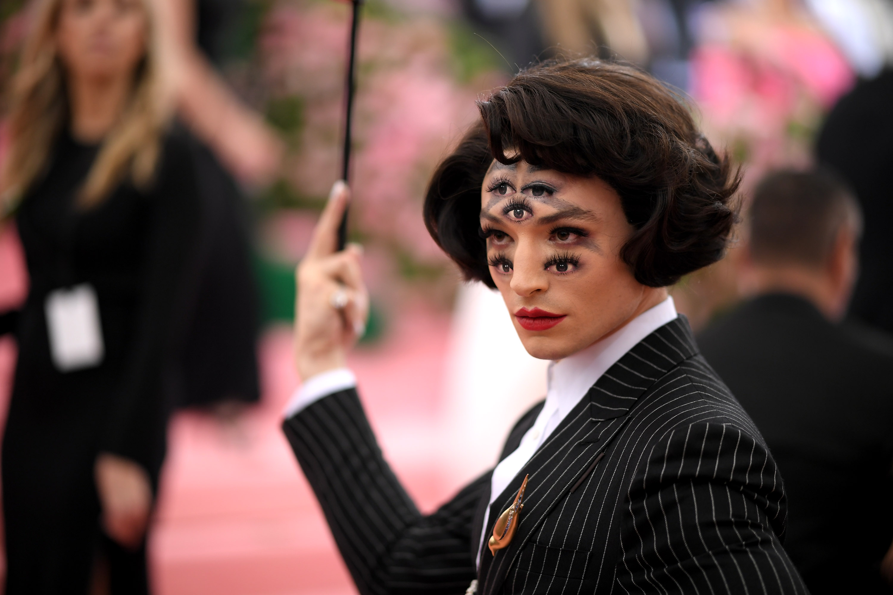 Ezra Miller turns heads with hypnotic Met Gala look