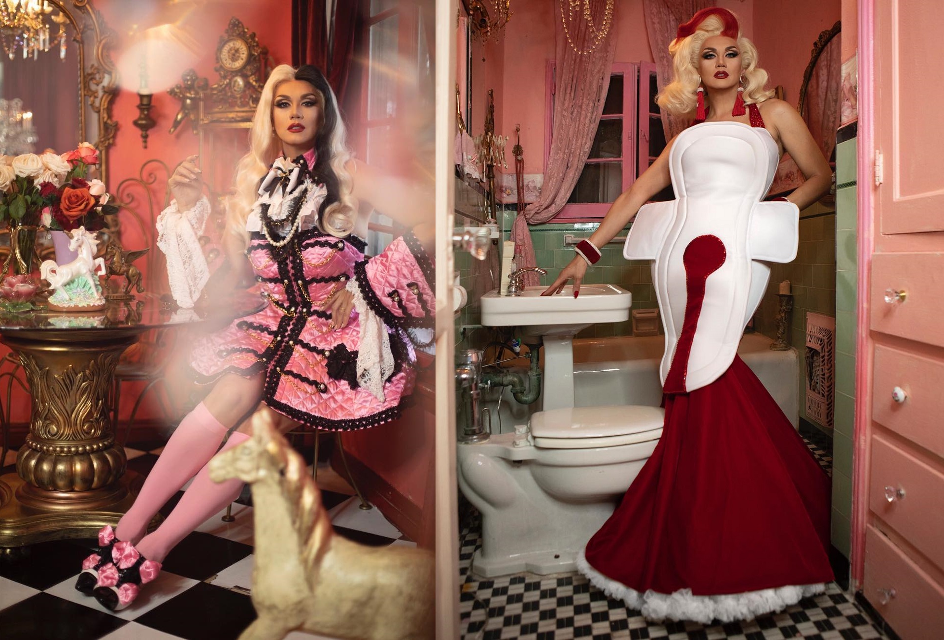 RuPaul 'banned' Manila Luzon period pad dress on Drag Race All Stars 4