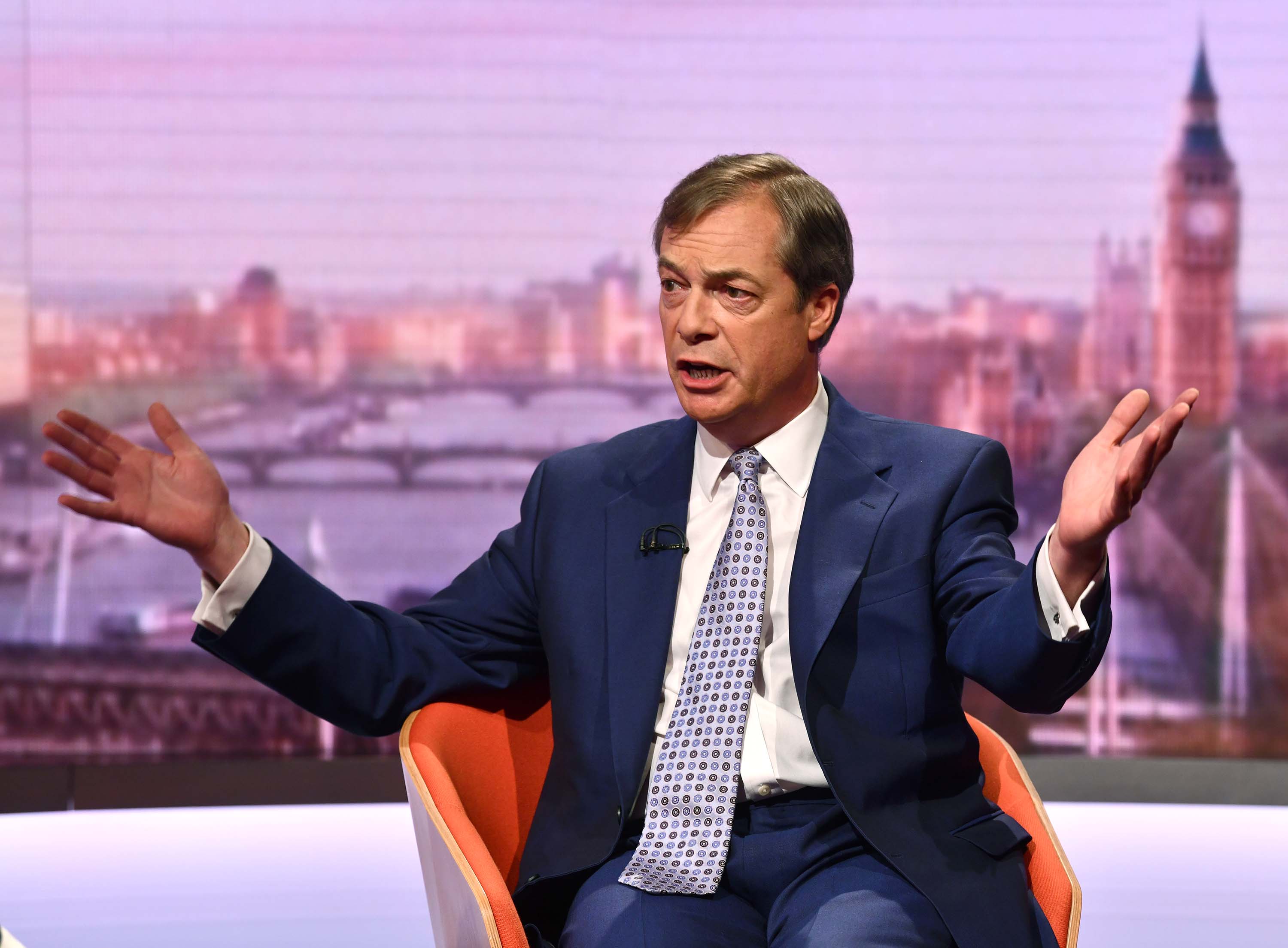 Nigel Farage stands by claim that people with HIV should be banned from UK