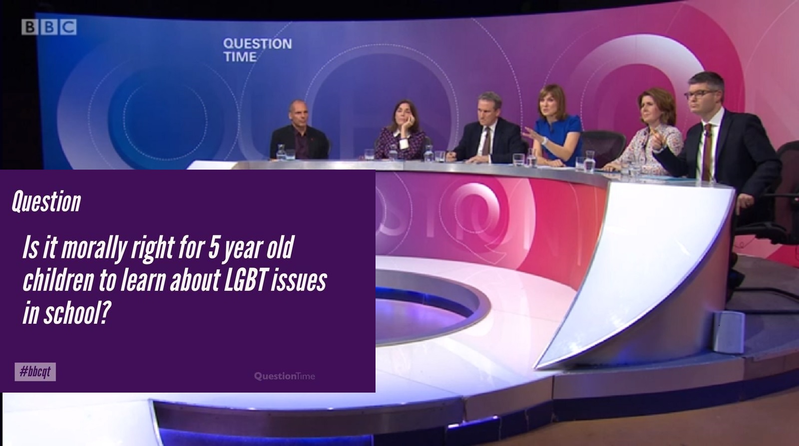 BBC Question Time asks if it's 'morally right' to teach kids LGBT+ issues