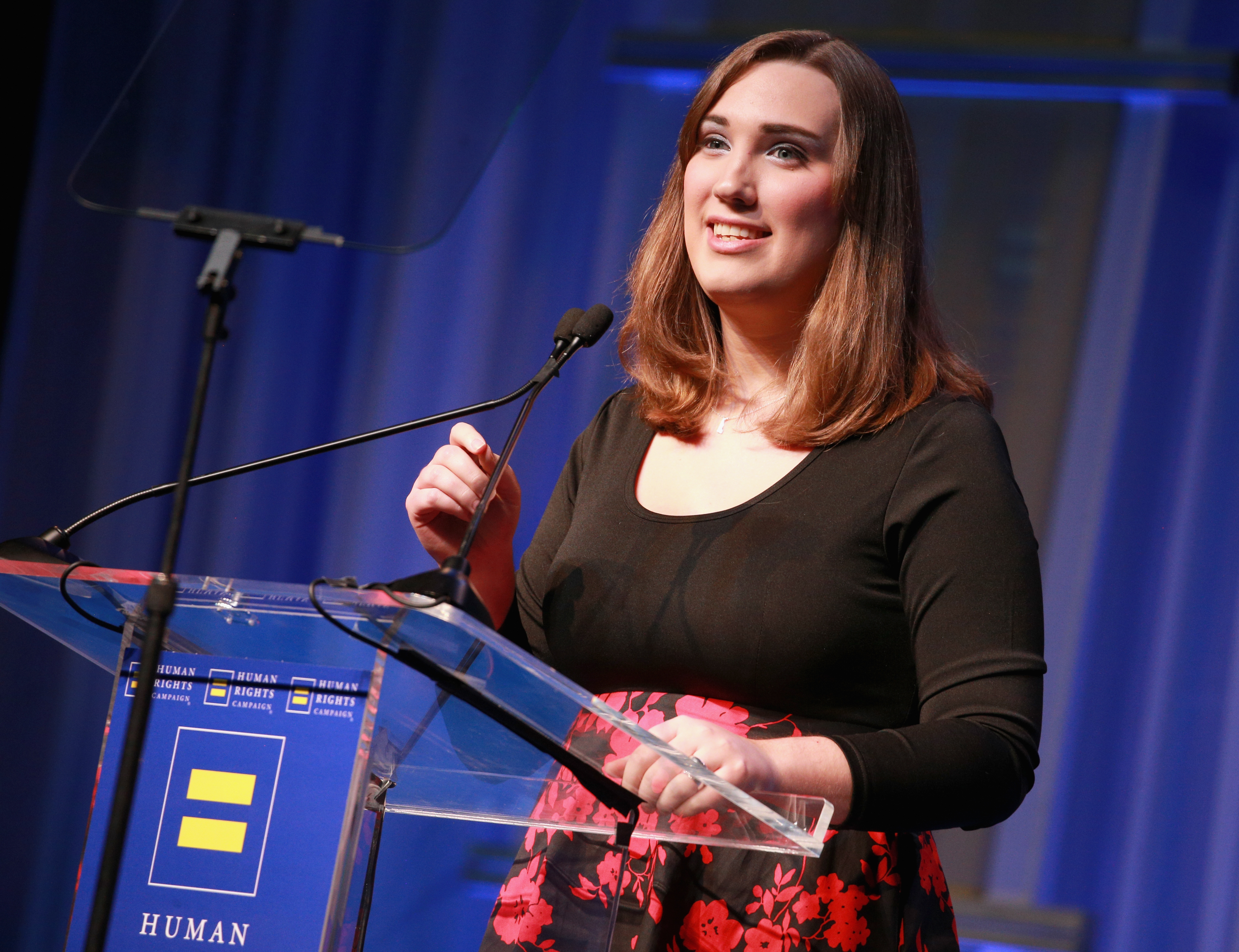 Trans campaigner Sarah McBride harassed by anti-trans feminists on video