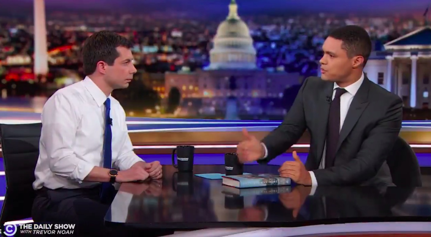 Trevor Noah confronts Pete Buttigieg over his 'white male privilege'