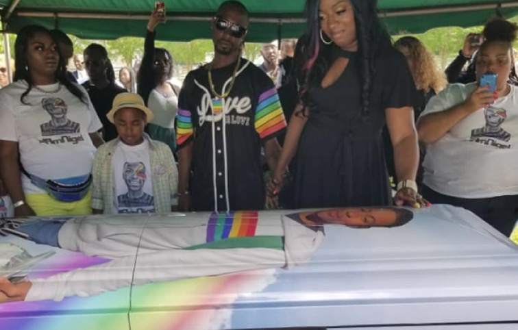 Nigel Shelby buried in rainbow casket by his family