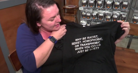 US student asked to cover up ‘offensive’ equal rights T-shirt