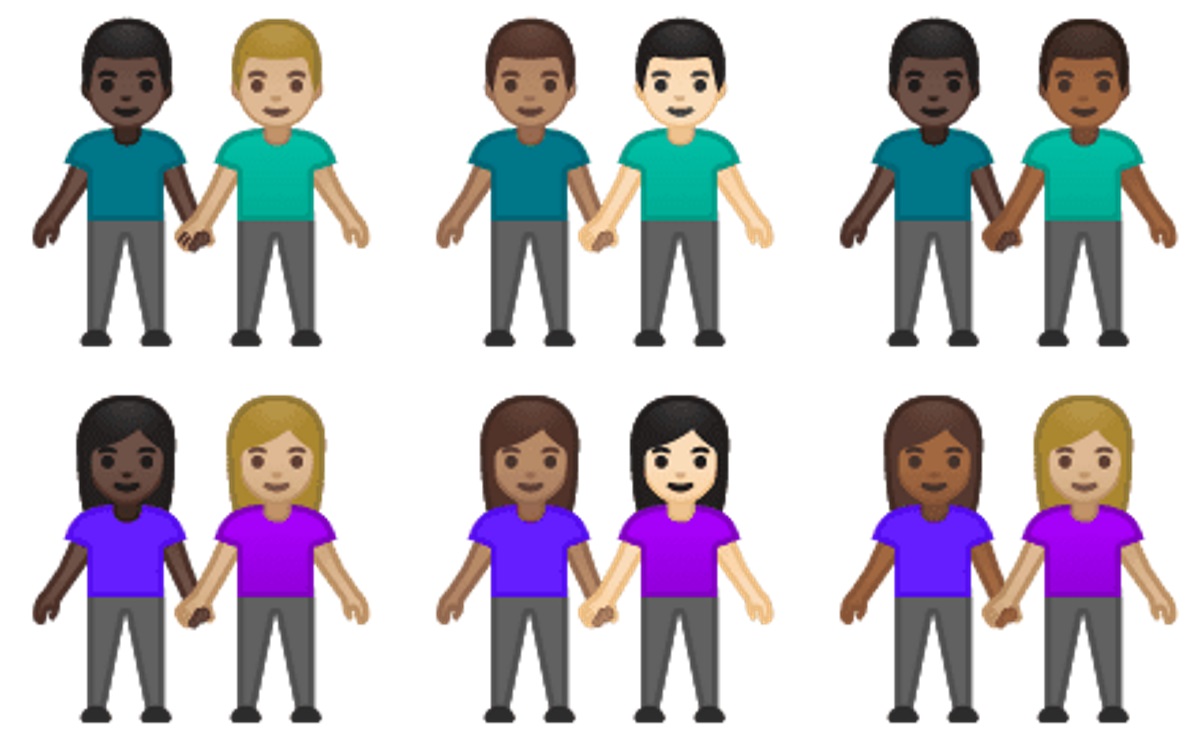 Interracial same-sex couple emojis are coming to your phone