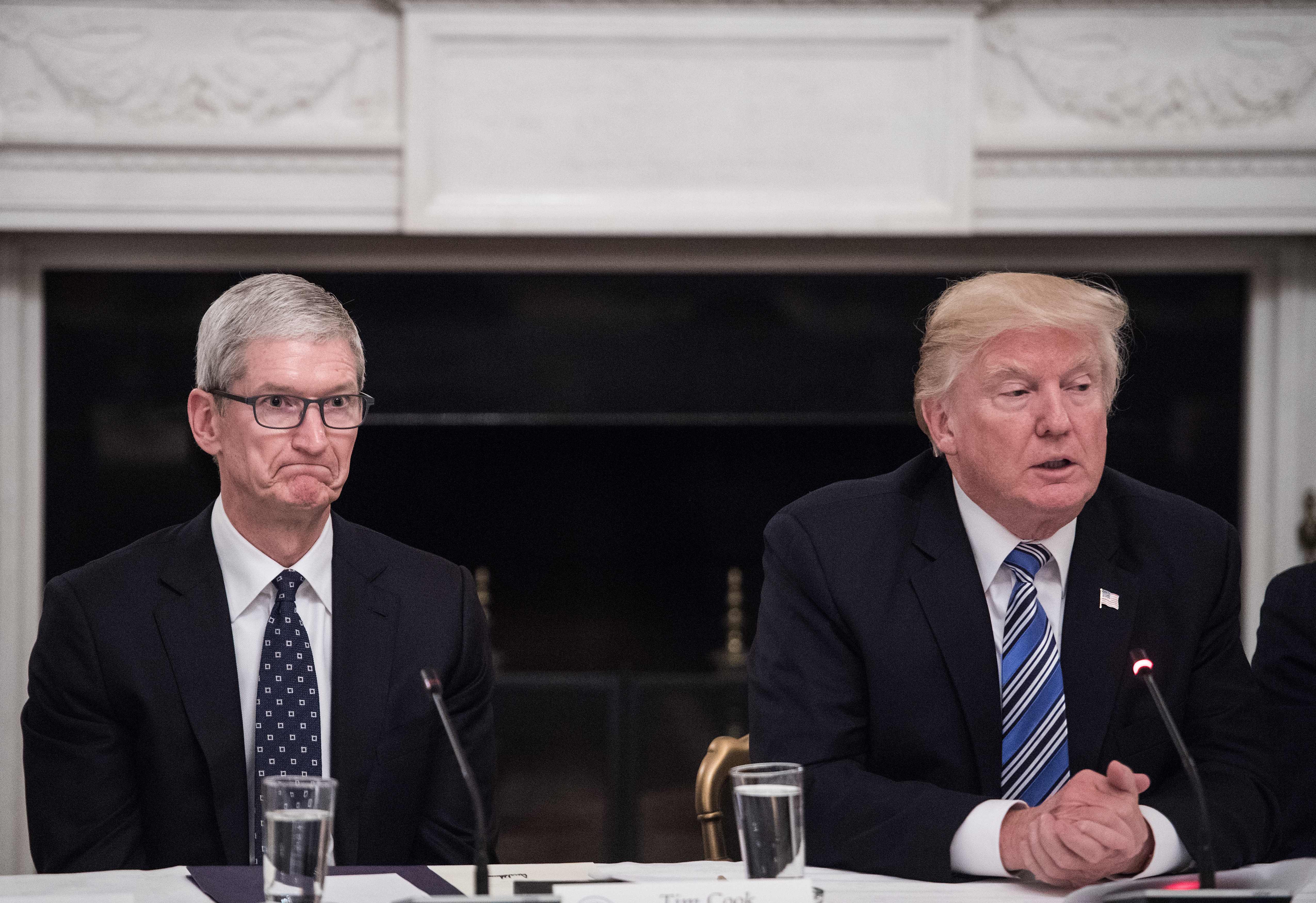 Trump called gay CEO Tim Cook 'Tim Apple' in cringeworthy meeting