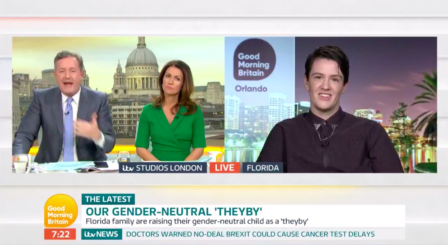 Non-binary parent calls Piers Morgan 'childist,' leaving him speechless