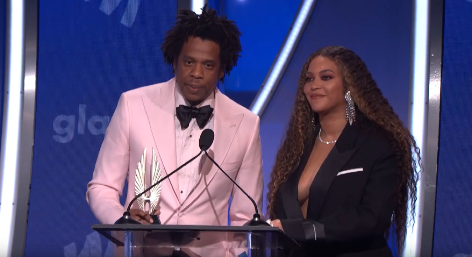Beyoncé and Jay-Z pay emotional tribute to LGBT+ family members at GLAAD Awards