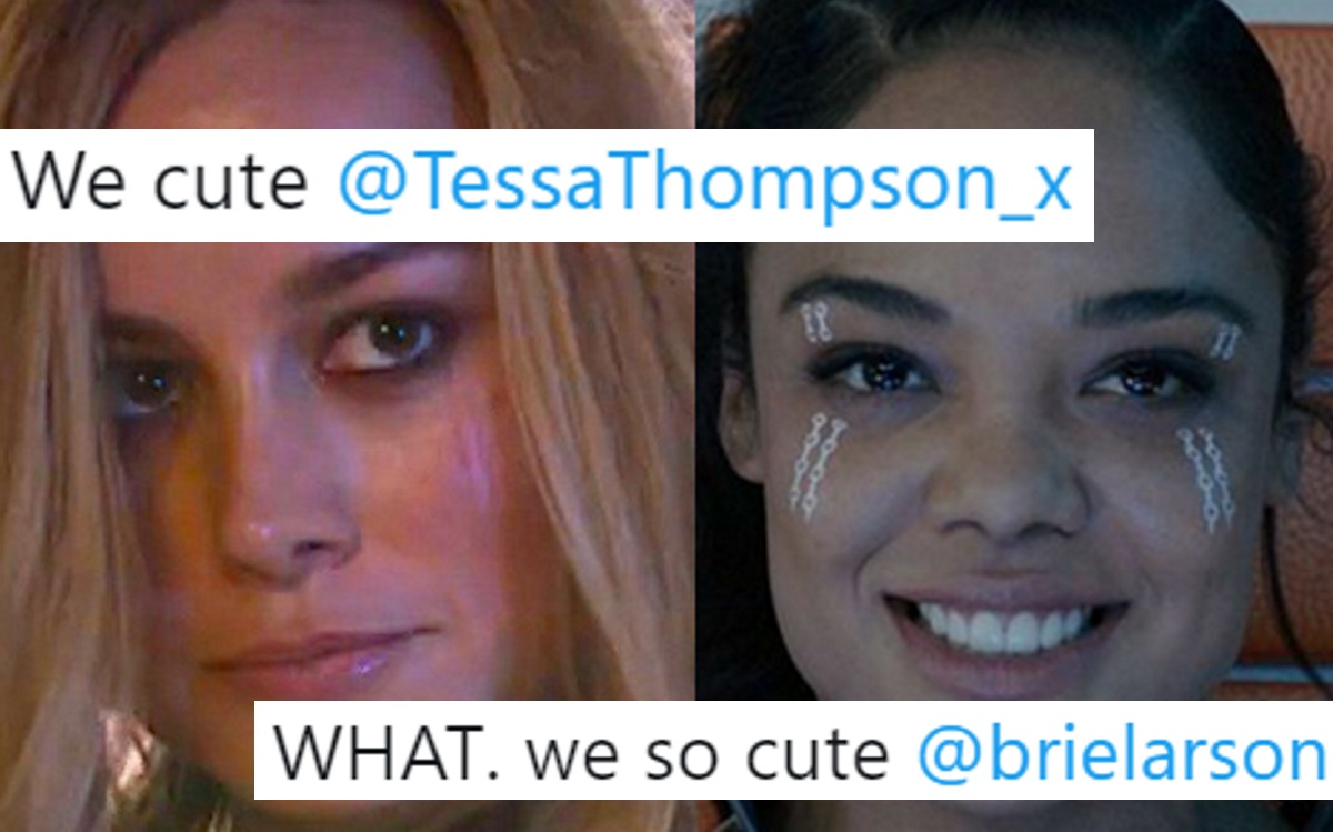 Brie Larson and Tessa Thompson love shipping their Marvel characters