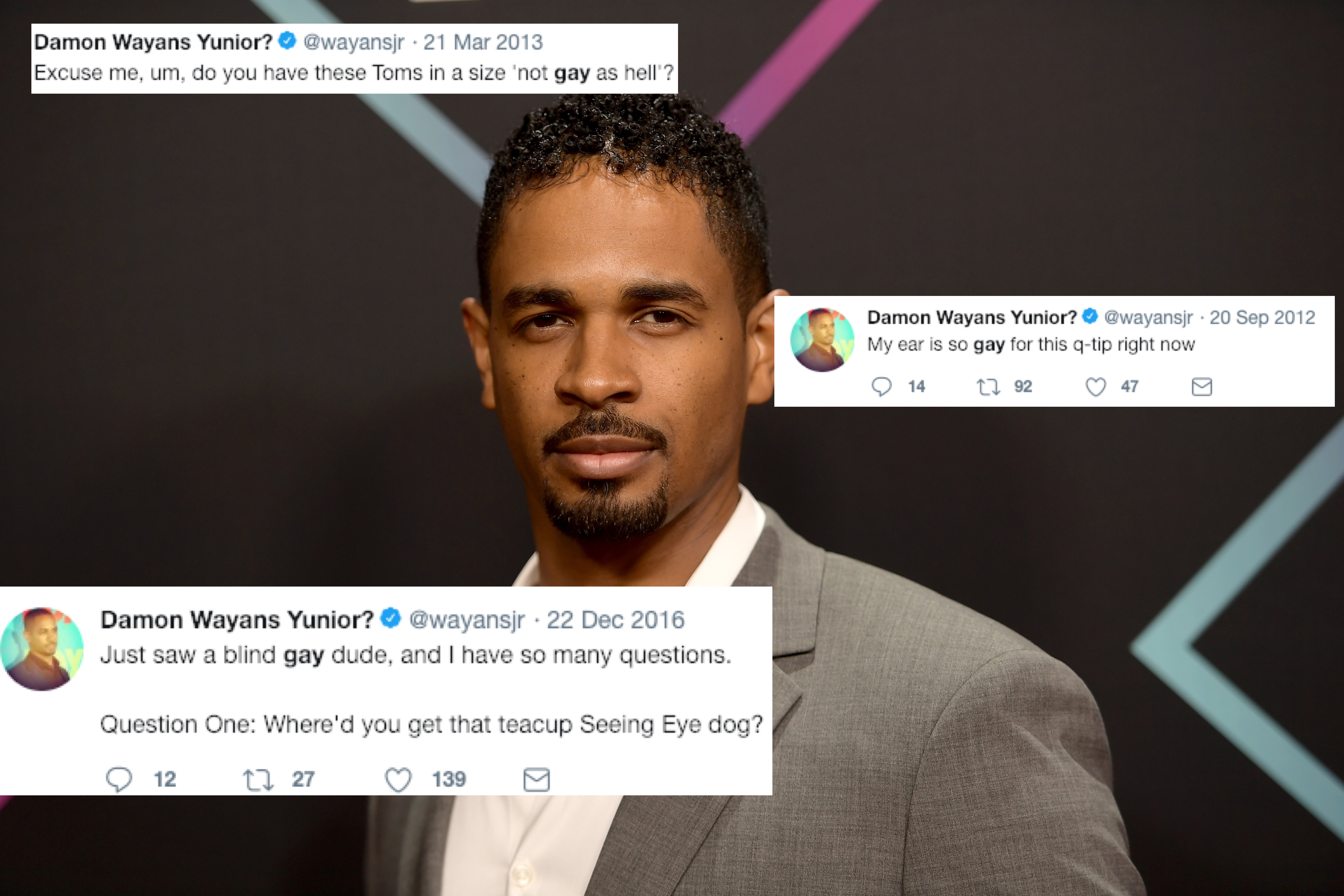 Damon Wayans Jr.'s anti-LGBT tweets resurface