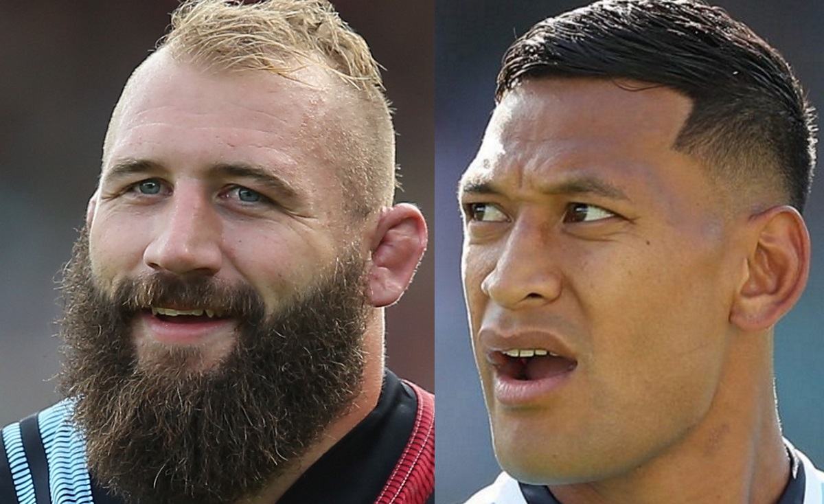 England rugby star Joe Marler trolls Israel Folau with gay kisses