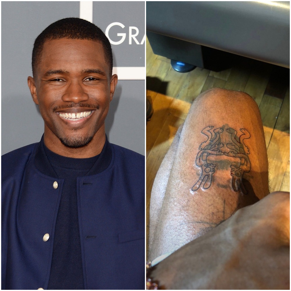 Frank Ocean gets gay themed Matt Groening tattoo
