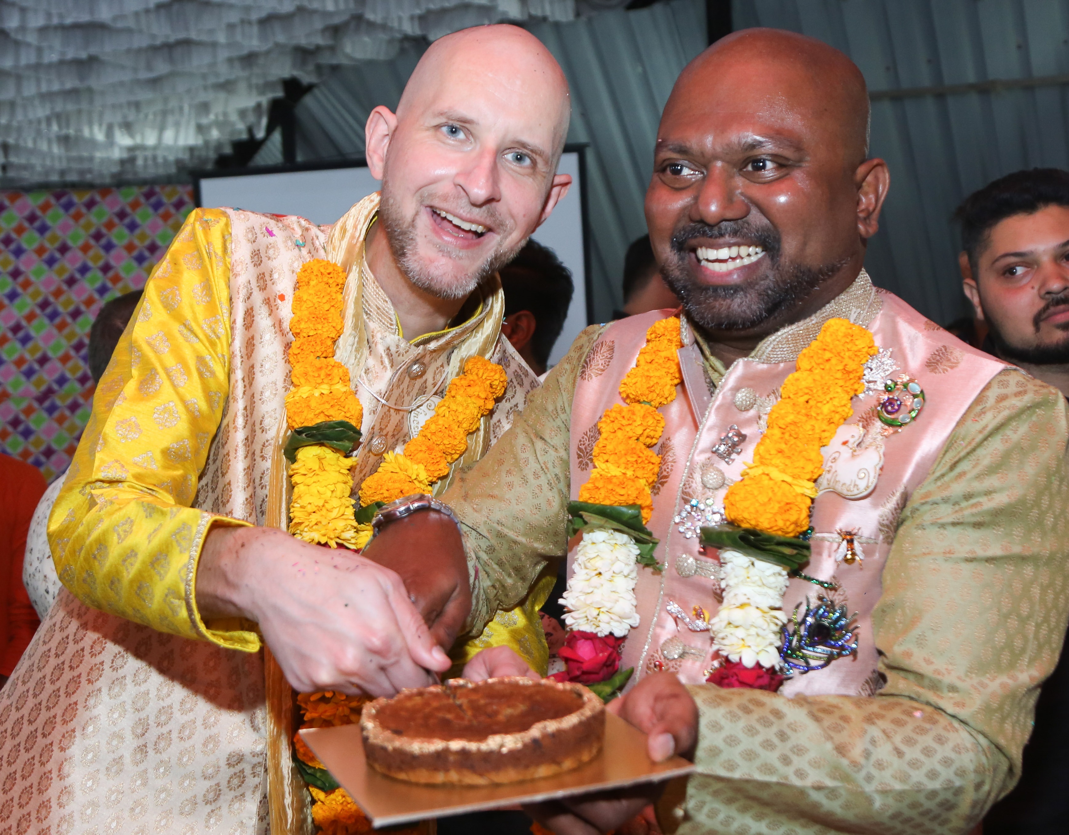 Gay couple holds the first same-sex wedding party in Mumbai