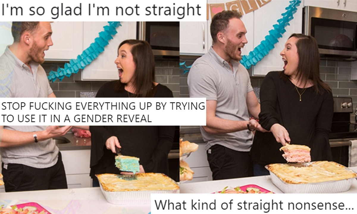 Gender reveal lasagna is a new straight trend, and people hate it