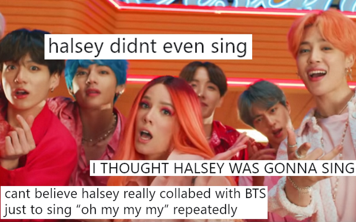 Halsey barely sings in BTS track 'Boy With Luv,' and fans are mad