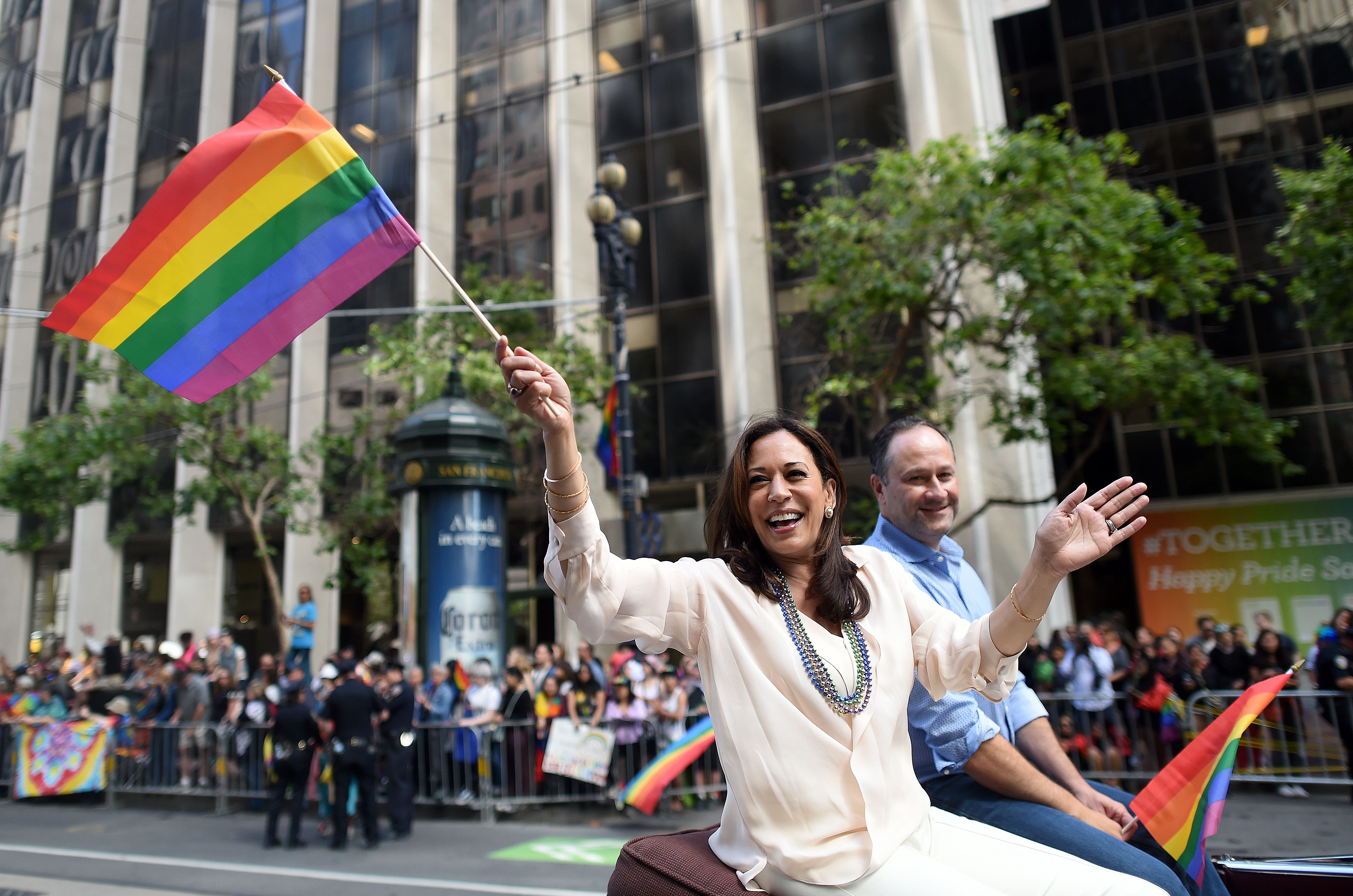 Kamala Harris outlines LGBT rights plans, gets confused about trans women
