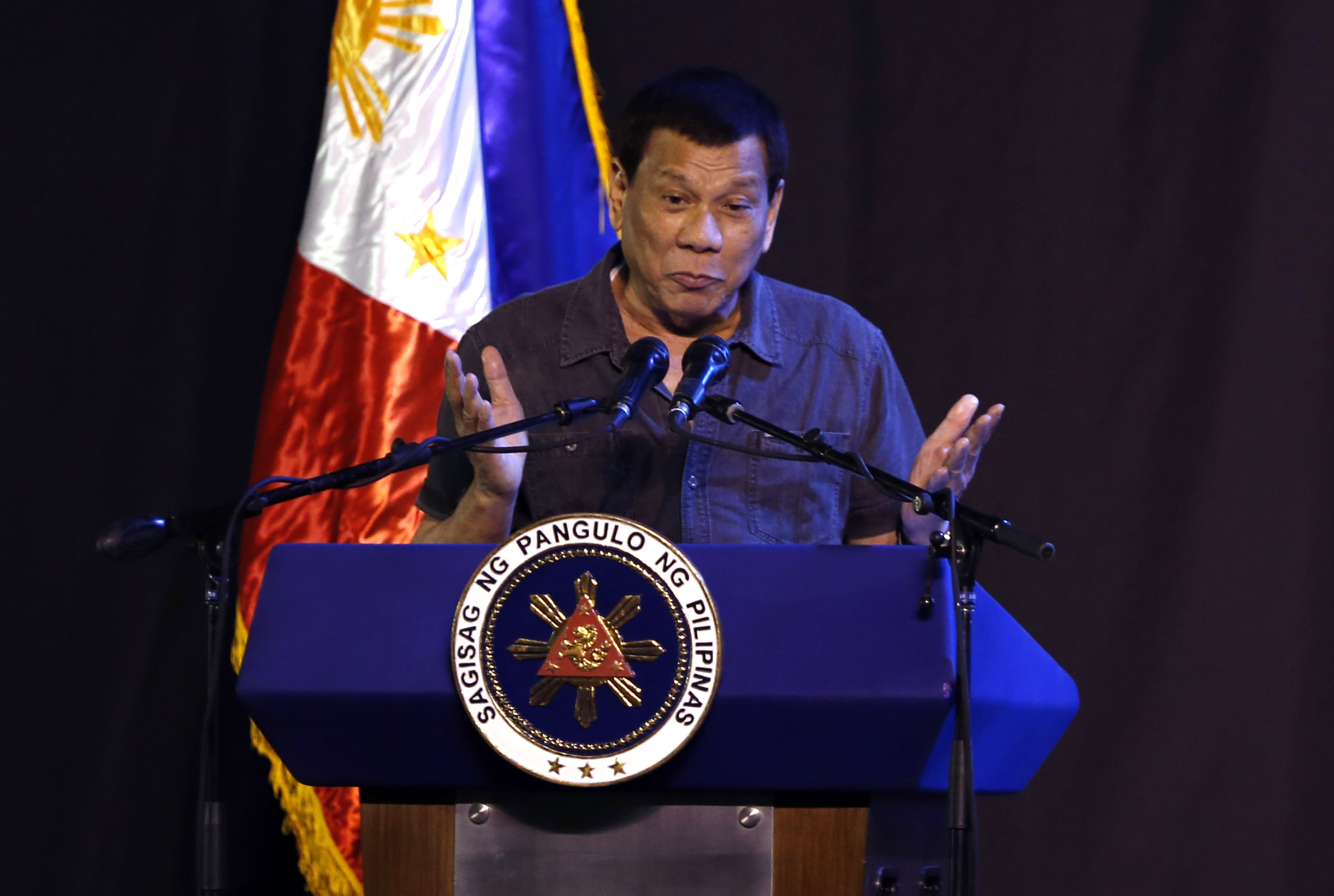 Philippines president Rodrigo Duterte claims '40 percent' of rebels are gay