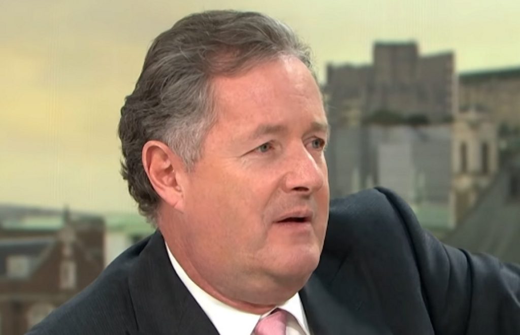 Good Morning Britain presenter Piers Morgan on the ITV show.