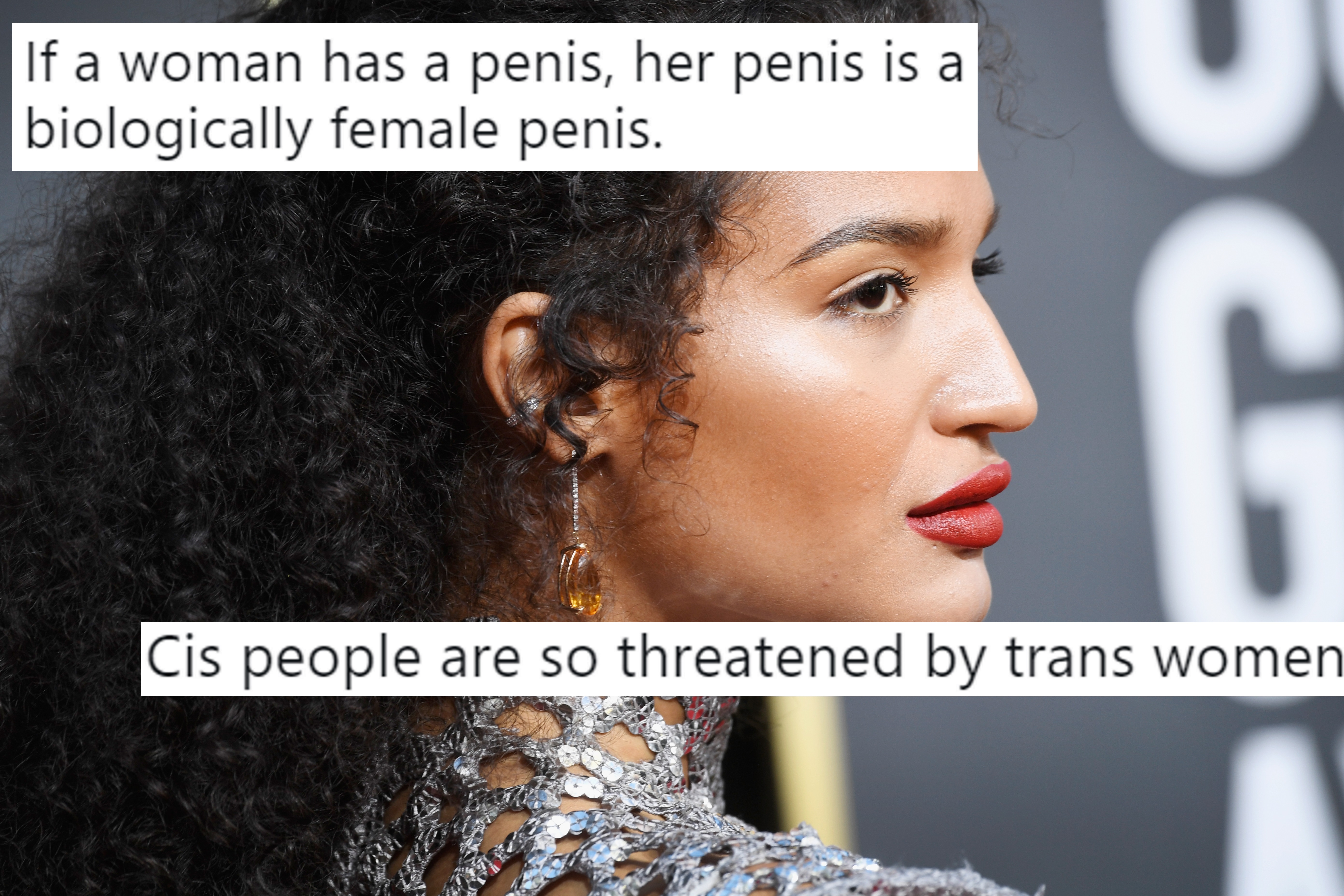 Pose star Indya Moore: Trans women's penises are biologically female