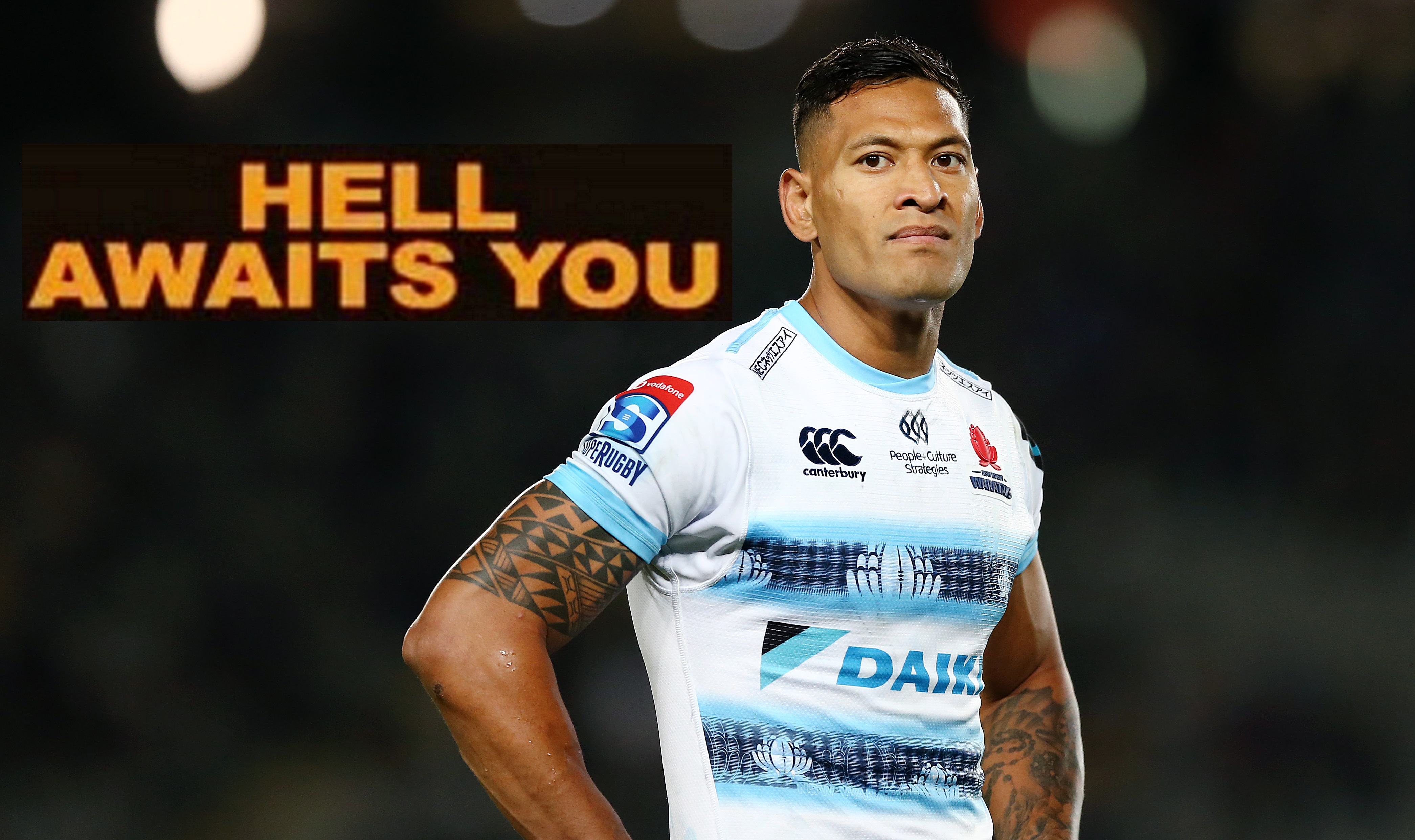 Rugby star Israel Folau tells gay people: 'HELL AWAITS YOU'