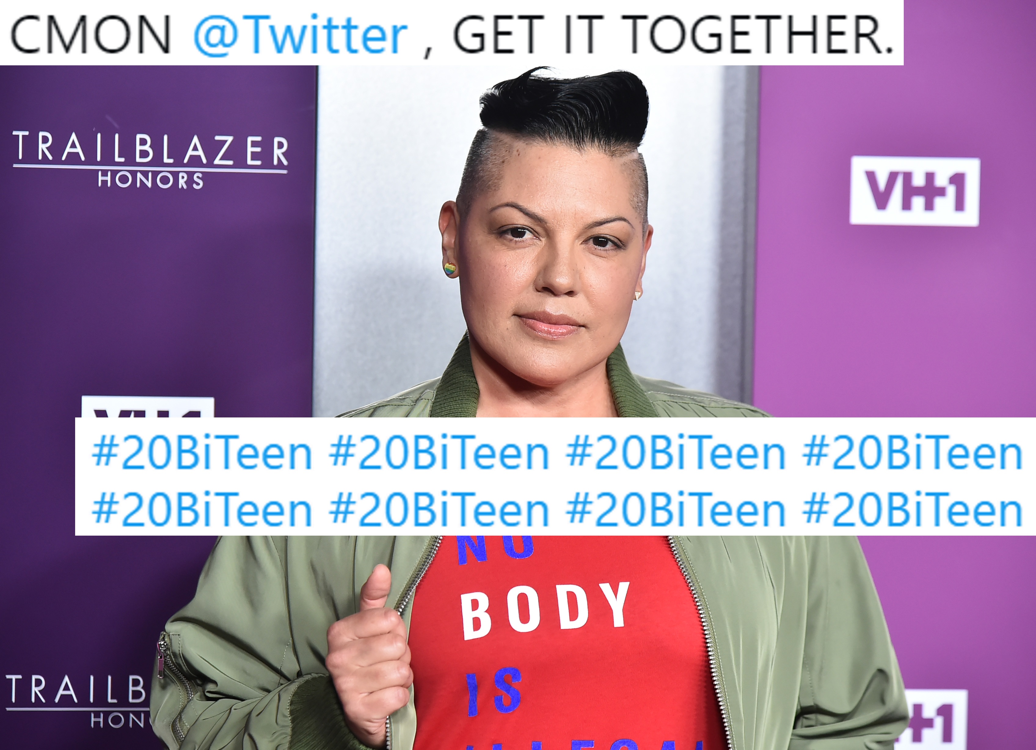Sara Ramirez lashes out at Twitter for blocking #20BiTeen