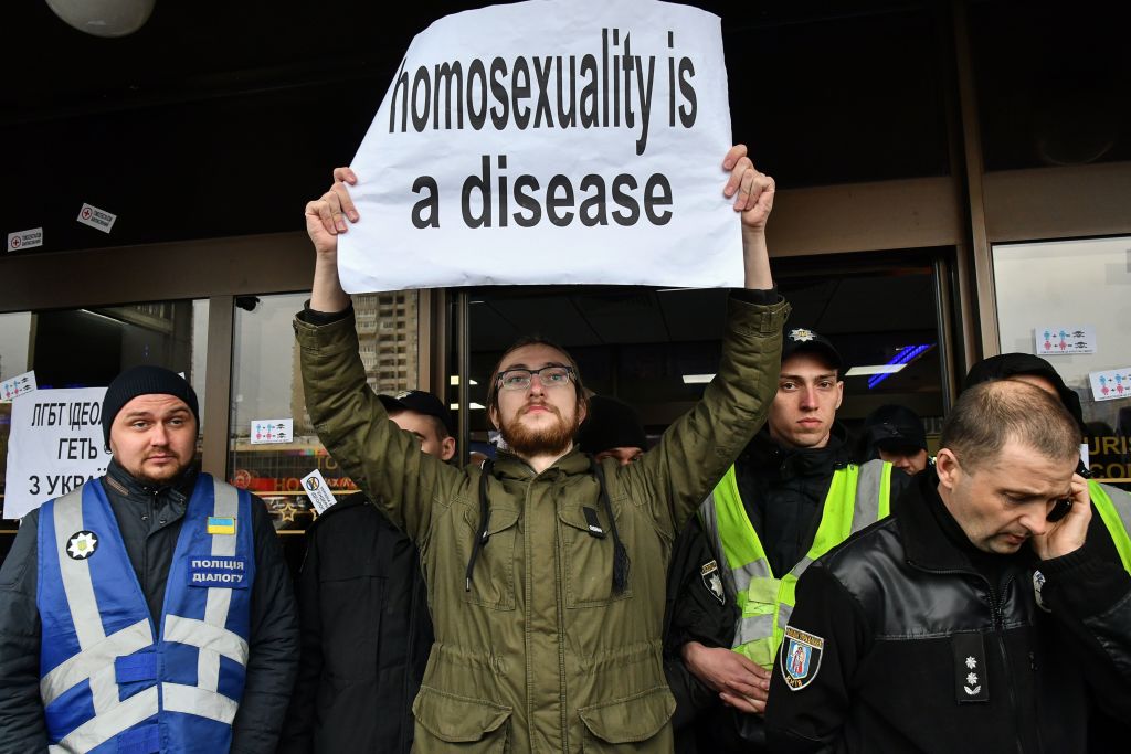 Lesbian conference in Ukraine targeted by anti-LGBT protesters