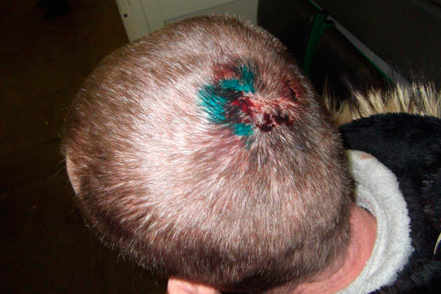 Russian man claims a policeman beat him up because he's gay
