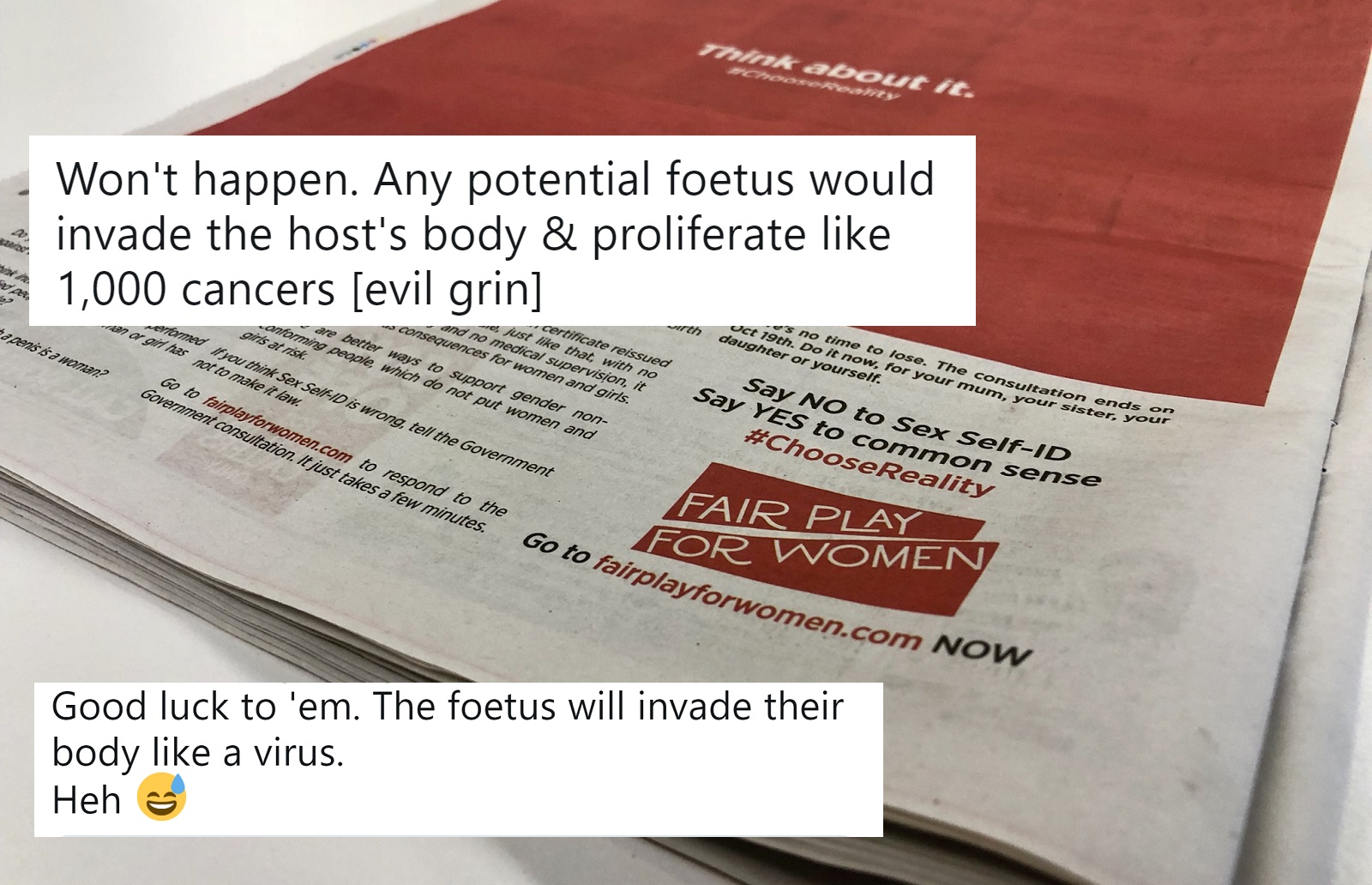 Group behind Metro newspaper ad sent 'chilling' tweets about trans women getting '1,000 cancers'