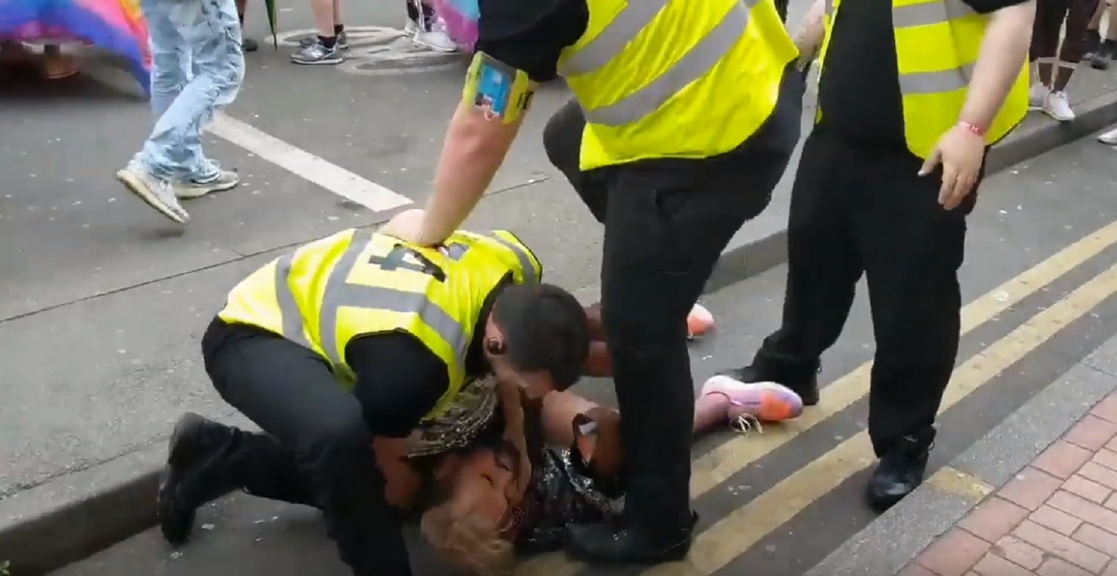 Gay Muslim activist wrestled to ground by security at Birmingham Pride