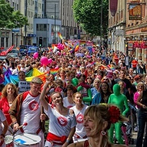 Fundamentalist Christian group stage protest outside LGBTQ-friendly church at Bristol Pride