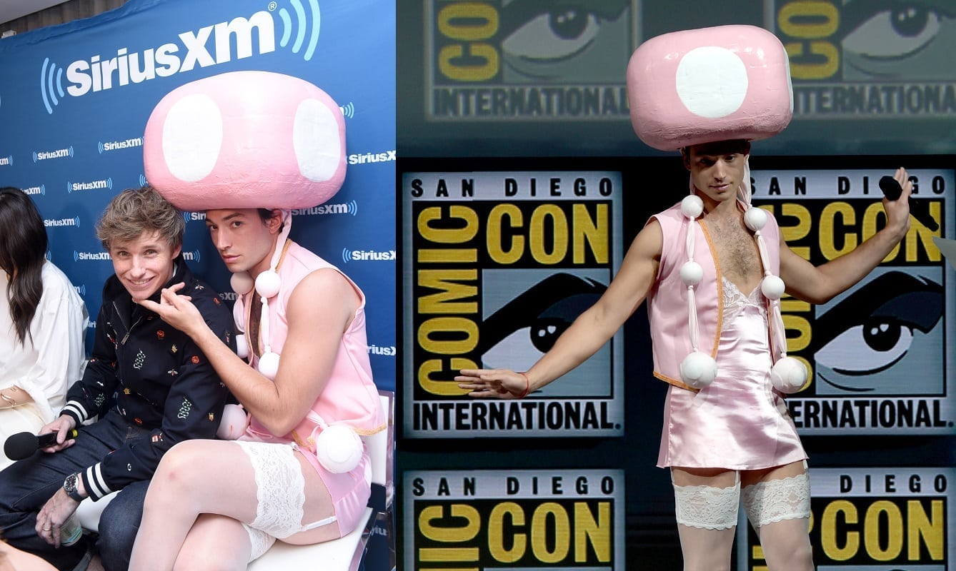 Fantastic Beasts star Ezra Miller turned up to Comic-Con as sexy Toadette