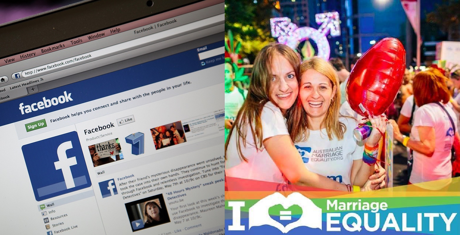 Facebook pokes Australian government on same-sex marriage with new tool