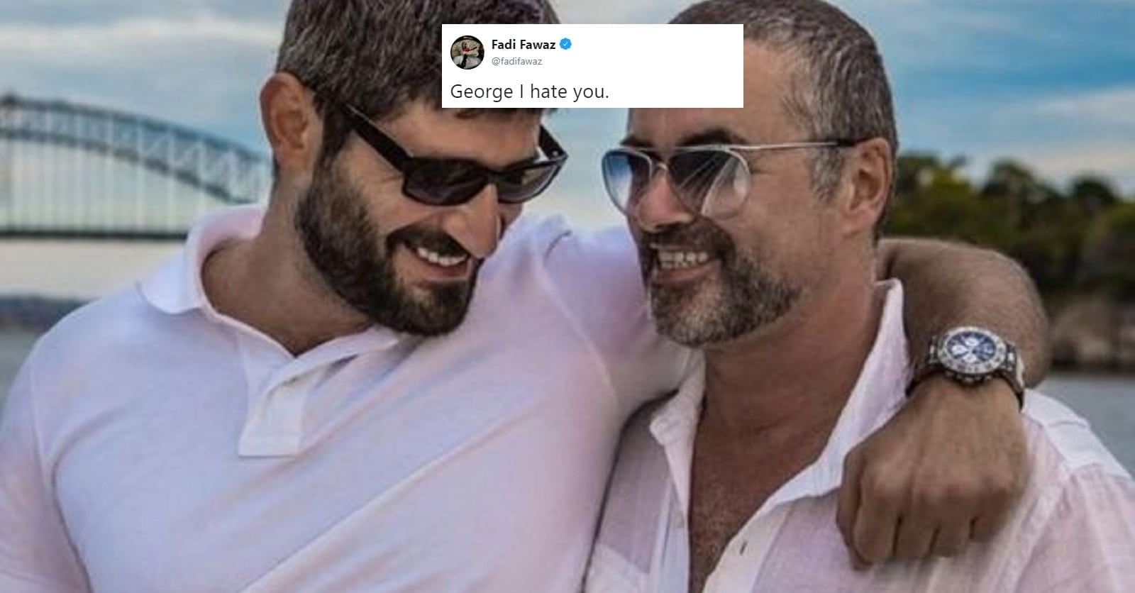 Fadi Fawaz says 'George I hate you' in shocking rant about late star