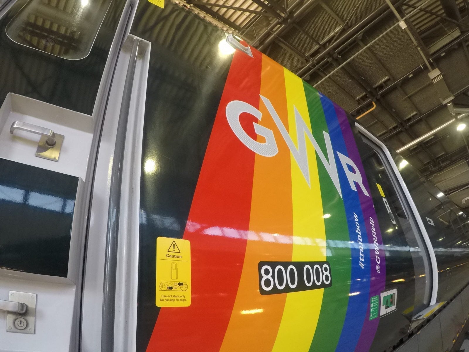 Full steam ahead: rainbow themed train unveiled to celebrate Pride 2018