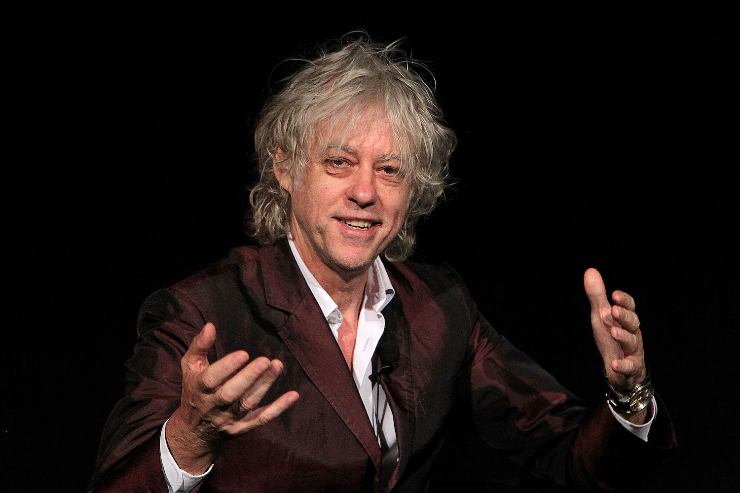 Bob Geldof tells students to stop 'banging on about transgender toilets'