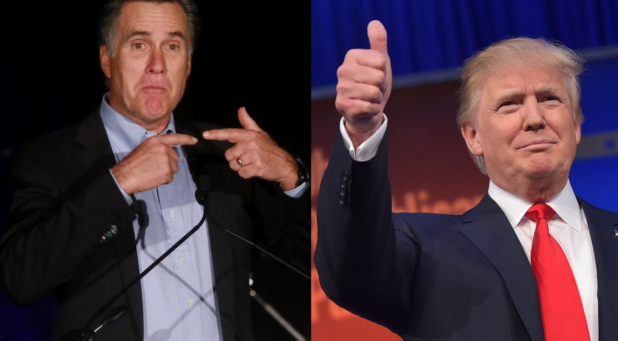 Donald Trump claims Mitt Romney would have given him a blowjob for endorsement