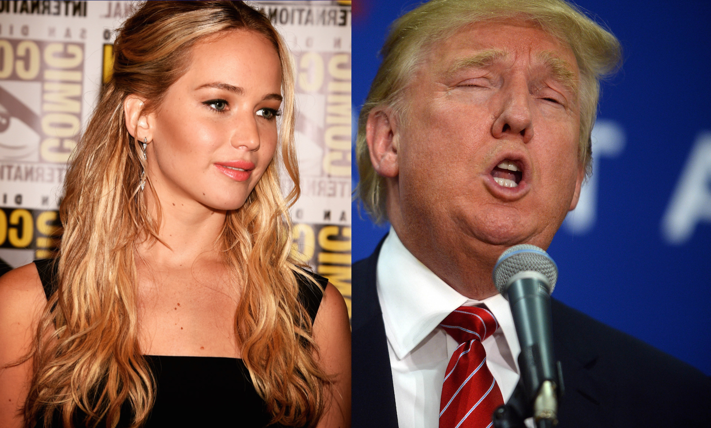 Jennifer Lawrence really doesn't want Donald Trump to be President