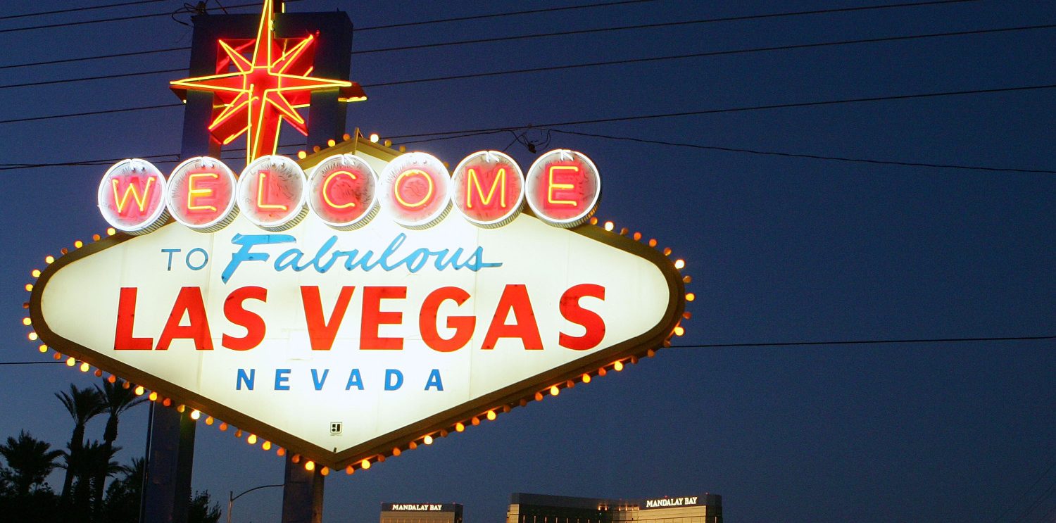 Las Vegas lights up iconic sign in rainbow colours to mark Pride month