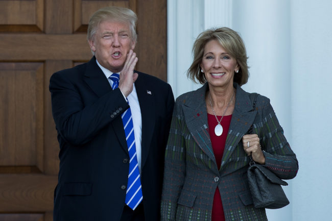Trump's pick for Education Secretary has made huge donations to block same-sex marriage