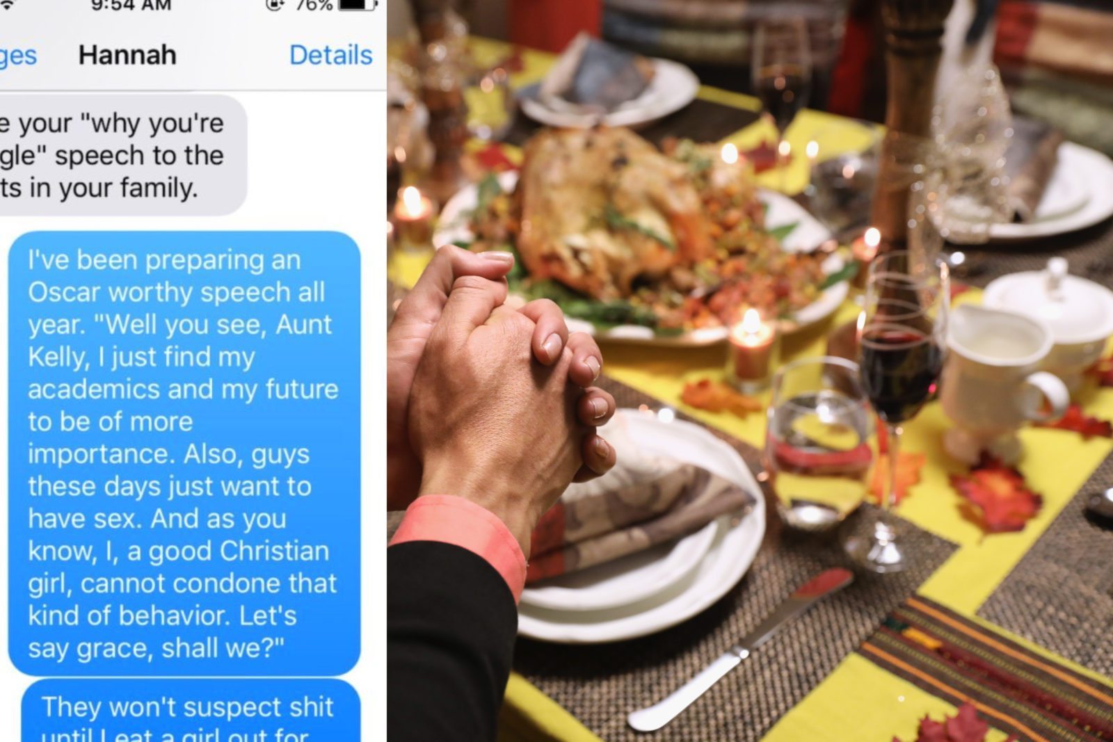 10+ Brilliant excuses for still being single at Thanksgiving