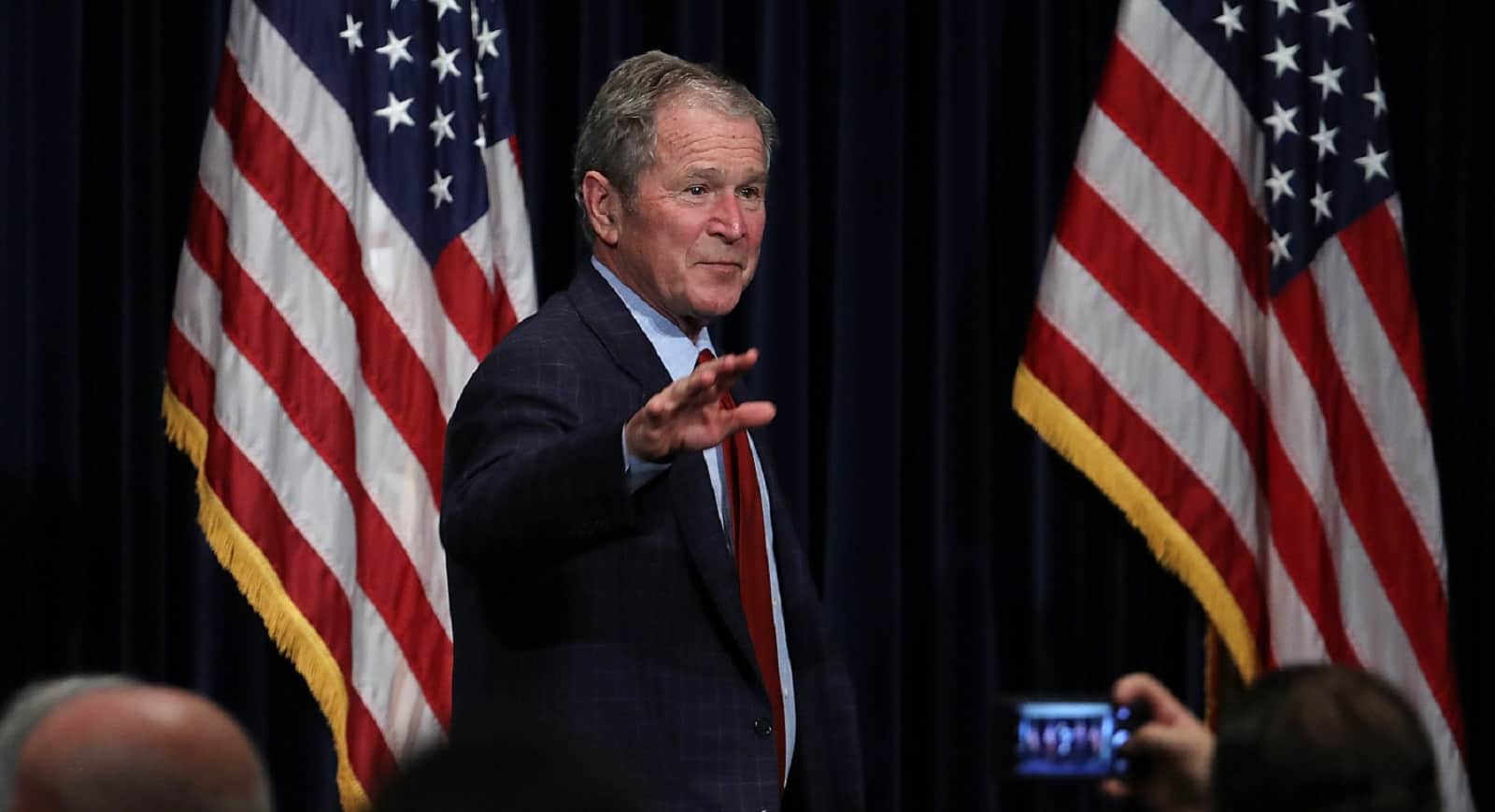 George W Bush warns Trump over plans to slash funding for AIDS programmes