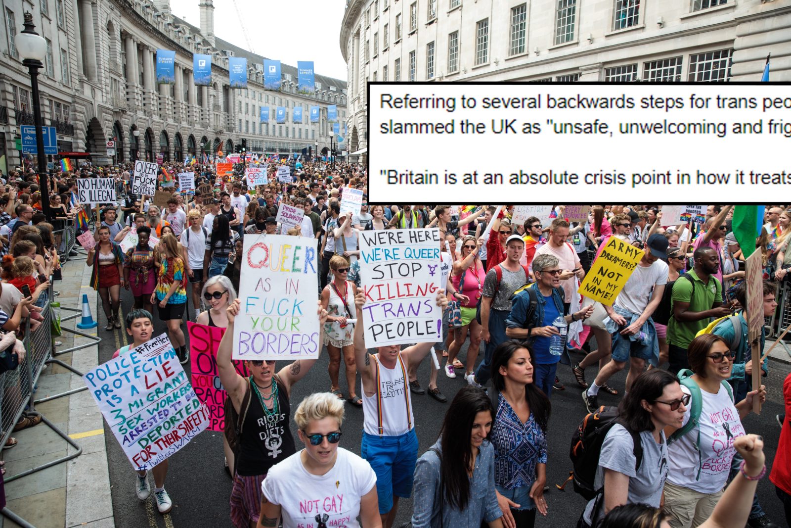 Transgender people 'aren't safe in Britain'