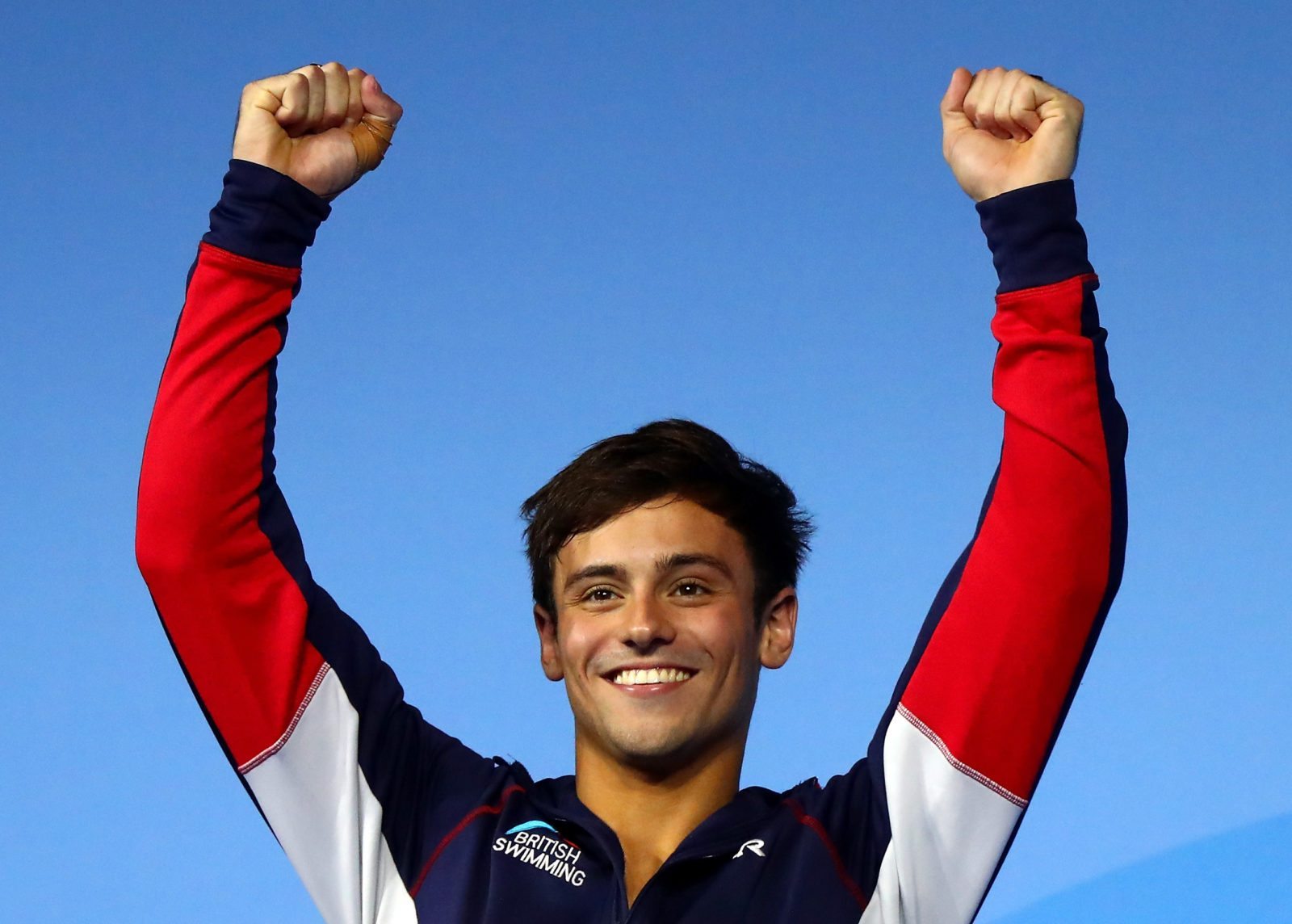 Tom Daley wore a Pride badge on the podium after winning a medal in Russia