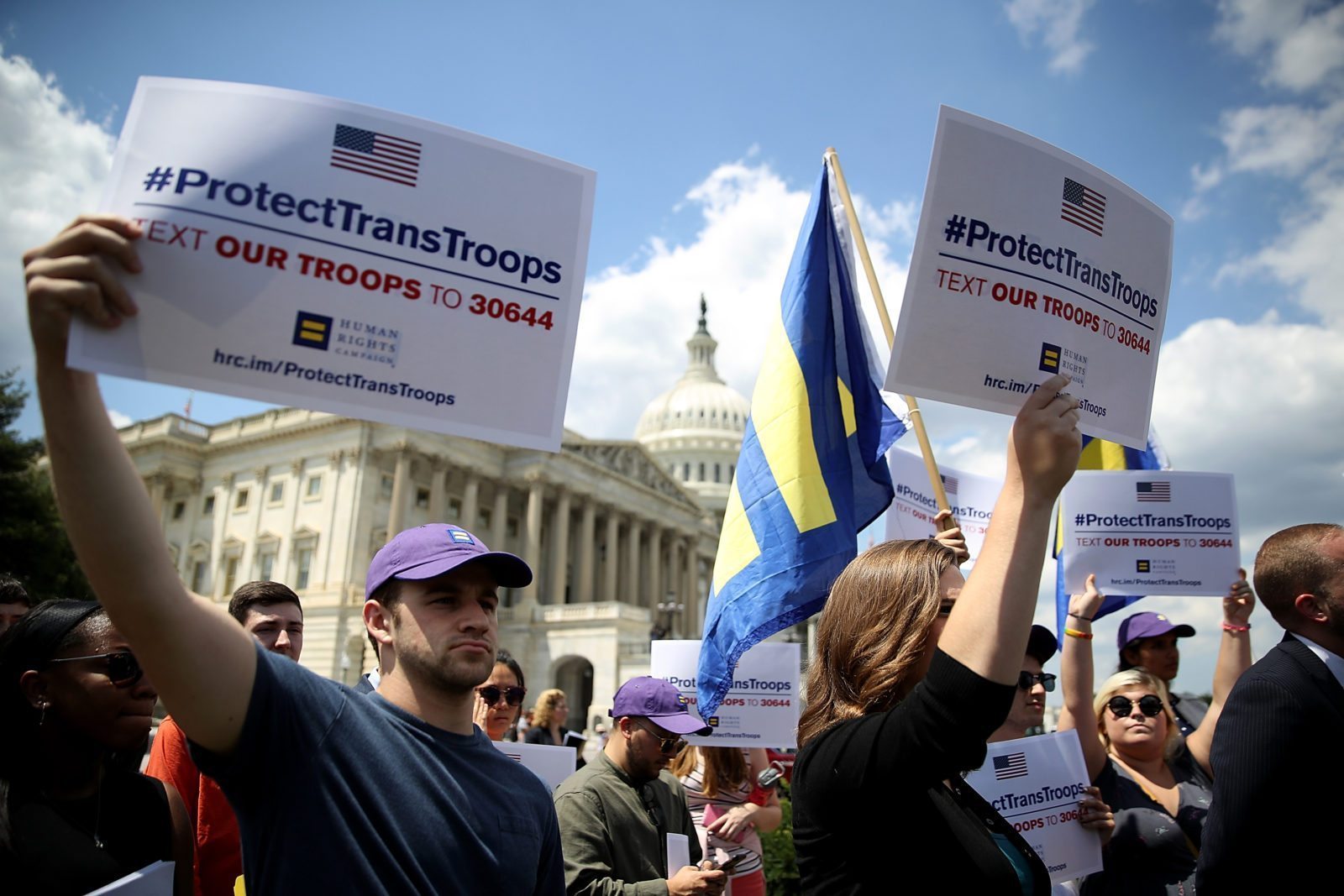 A second openly transgender person has signed up to the US military