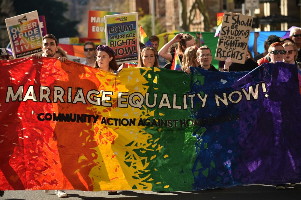 Hundreds rally in Sydney for same-sex marriage
