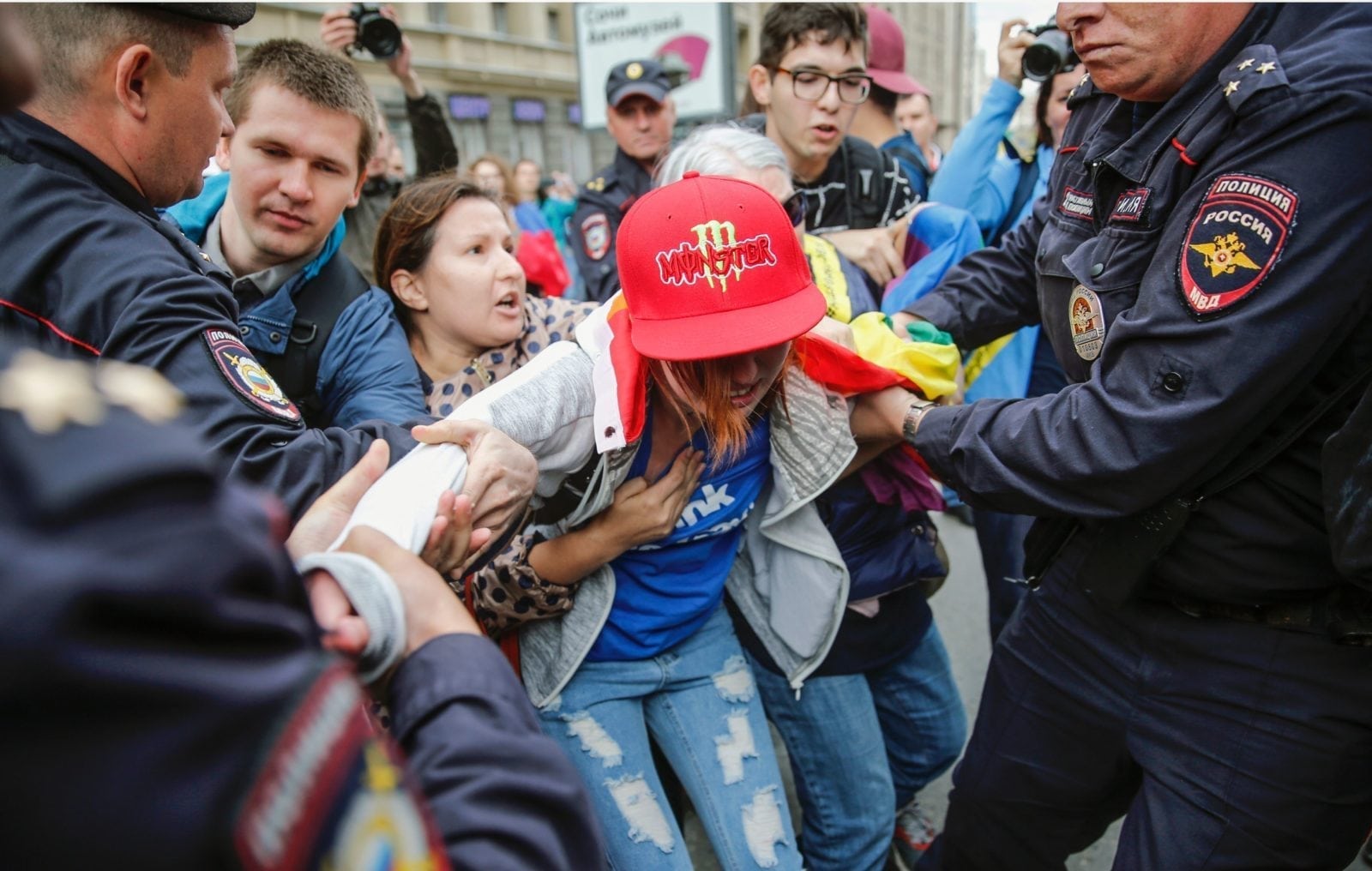 Police just detained dozens of LGBT activists in Russia
