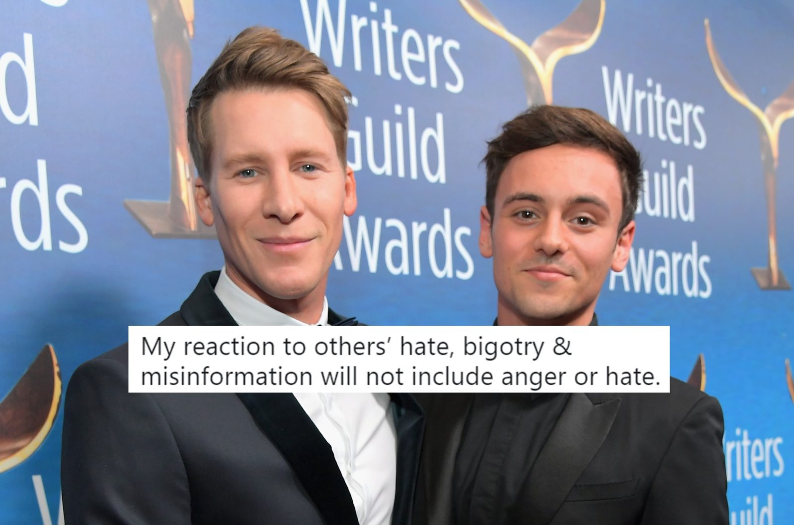 Dustin Lance Black has responded to anti-gay hate over baby news in the best way - with 'strength and love'